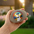 Rainbow Jack Russell Personalised Pebble